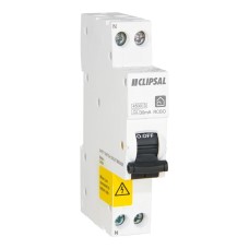 Clipsal Resi MAX, RCBO SLIM 1PN 10A C curve 30mA Type A 4500A Clipsal Resi MAX, RCBO SLIM 1PN 10A C curve 30mA Type A 4500A