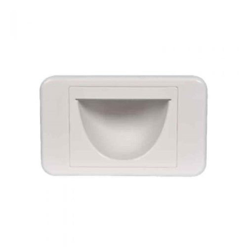 Tesla Reverse Bullnose Wall Plate - White Tesla Reverse Bullnose Wall Plate - White