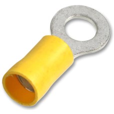 Yellow Ring Terminal 4mm Stud 5.5mm Cable Pk50 Yellow Ring Terminal 4mm Stud 5.5mm Cable Pk50