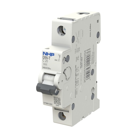 DTM6102C Mcb Din-T 6Ka 1P 2A