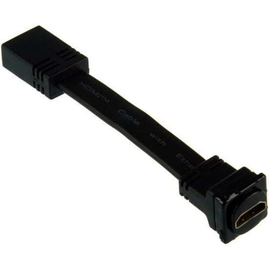 Digitek HDMI Female to HDMI Female Insert with Tail - Black
