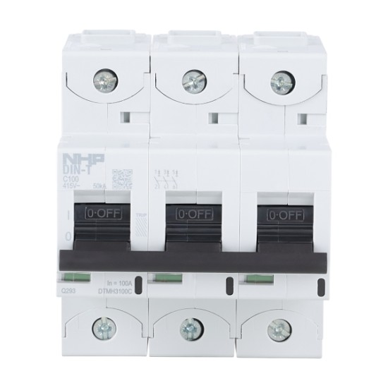 MCB DIN-T 10H 3P 100A C CURVE