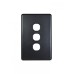 Flat Cat - Switch Plate Vertical 3 Gang (Less Mech) Flat Cat - Switch Plate Vertical 3 Gang (Less Mech)