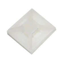 NYLON SELF ADHESIVE MOUNT 27 X 27MM NATURAL NYLON SELF ADHESIVE MOUNT 27 X 27MM NATURAL