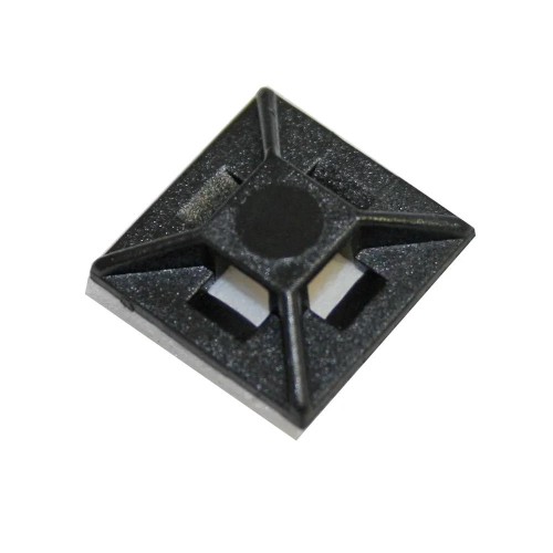 NYLON SELF ADHESIVE MOUNT 27 X 27mm UV BLACK NYLON SELF ADHESIVE MOUNT 27 X 27mm UV BLACK