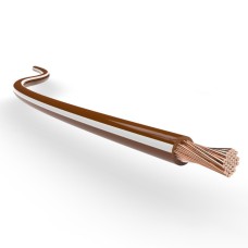 Single Core Stranded V90 Ht 0.5mm2 Brown With White Strip Single Core Stranded V90 Ht 0.5mm2 Brown With White Strip