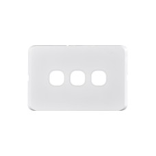 Slimline 3-Gang Cover WHITE