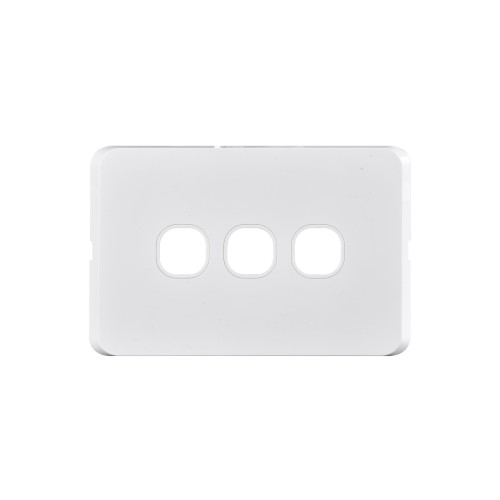 Slimline 3-Gang Cover WHITE