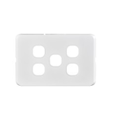 Slimline 5-Gang Cover WHITE Slimline 5-Gang Cover WHITE