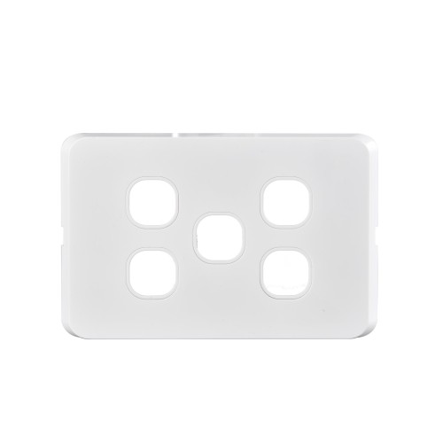 Slimline 5-Gang Cover WHITE Slimline 5-Gang Cover WHITE