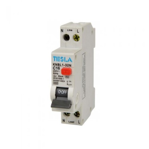 RCDM116/4.5 - 1 Pole 16 Amp 4.5 kA 30 mA RCDM116/4.5 - 1 Pole 16 Amp 4.5 kA 30 mA