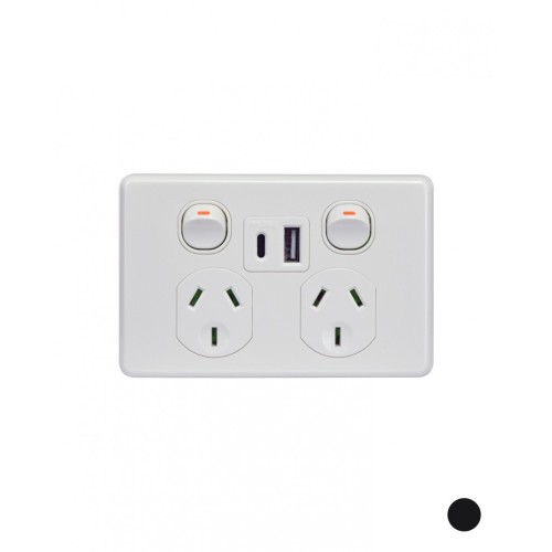 Puma - Power Point, USB Charger, Dual Fully Integrated (Type A & C) Puma - Power Point, USB Charger, Dual Fully Integrated (Type A & C)