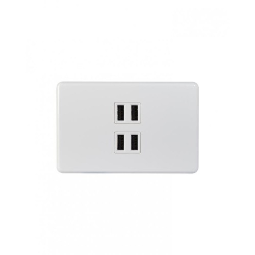 Puma - USB Charger Plate, 3.4A Quad Fully Integrated Puma - USB Charger Plate, 3.4A Quad Fully Integrated