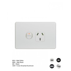Flat Cat - Power Point Switched 1 Gang 10A 250V Flat Cat - Power Point Switched 1 Gang 10A 250V