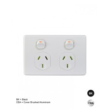 Puma - Power Point Switched 2 Gang, 10A 250V Puma - Power Point Switched 2 Gang, 10A 250V