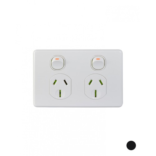 Puma - Power Point Switched 2 Gang, 15A 250V Puma - Power Point Switched 2 Gang, 15A 250V