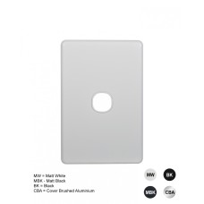 Flat Cat - Switch Plate Vertical 1 Gang (Less Mech) Flat Cat - Switch Plate Vertical 1 Gang (Less Mech)