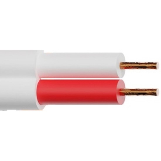 Twin 1.5mm Pvc Flat Red White Cores ( Active )