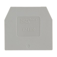 Sprecher and Schuh V7 Screw Terminals End Plate Grey for V7W6 and W10 Terminals Sprecher and Schuh V7 Screw Terminals End Plate Grey for V7W6 and W10 Terminals