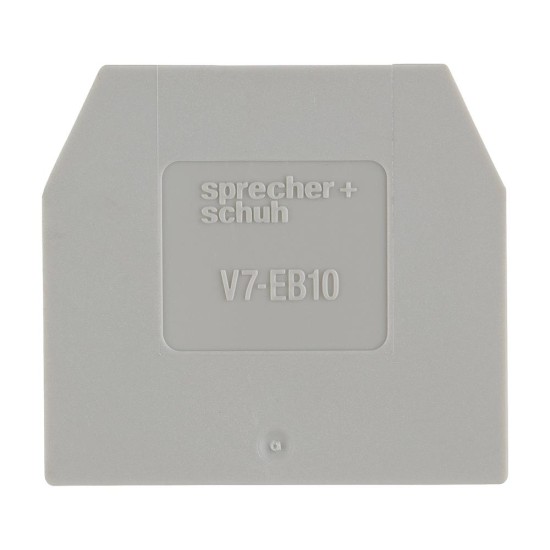 Sprecher and Schuh V7 Screw Terminals End Plate Grey for V7W6 and W10 Terminals Sprecher and Schuh V7 Screw Terminals End Plate Grey for V7W6 and W10 Terminals