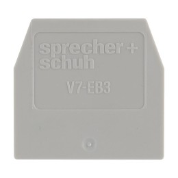 Sprecher and Schuh V7 Screw Terminals End Plate Grey for V7W3 W4 W4P and W4PTP Terminals