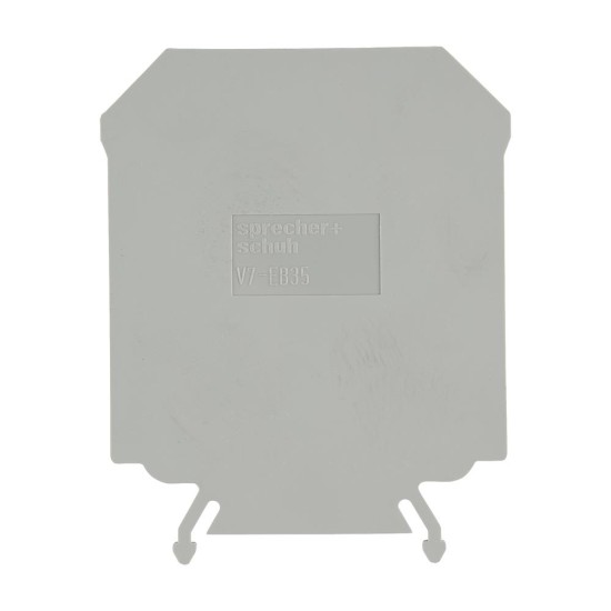 Sprecher and Schuh V7 Screw Terminals End Plate Grey for V7W35 Terminal