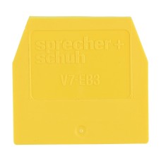 Sprecher and Schuh V7 Screw Terminals End Plate Yellow for V7WG4 Terminal Sprecher and Schuh V7 Screw Terminals End Plate Yellow for V7WG4 Terminal