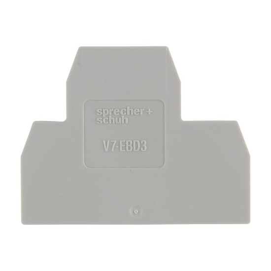 Sprecher and Schuh V7 Screw Terminals End Plate Grey for V7WD3 and V7WD4 Terminals Sprecher and Schuh V7 Screw Terminals End Plate Grey for V7WD3 and V7WD4 Terminals