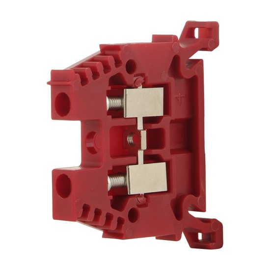 Sprecher and Schuh V7 Screw Connection Terminal 4mm 1 Level 2 Conductor Entries Red