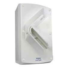 Weathershield, Surface Switch, 1 Gang, 3 Pole, 415VAC, 63A, Hoseproof, M330 Rating Weathershield, Surface Switch, 1 Gang, 3 Pole, 415VAC, 63A, Hoseproof, M330 Rating