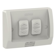 Weathershield, Switch, Flush, 2-Gang, 16AX, 250VAC, IP66 Weathershield, Switch, Flush, 2-Gang, 16AX, 250VAC, IP66
