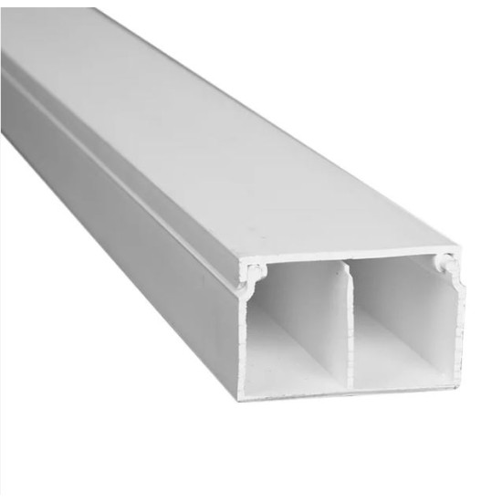 50mm X 25mm x 4mtrs Dual  Mini-Trunking White 50mm X 25mm x 4mtrs Dual  Mini-Trunking White